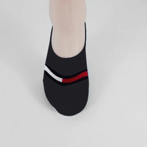 Tommy Legs No Show Invisible Socks Charcoal
